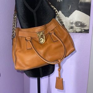 Michael Kors Lock Purse with Gold Hardware